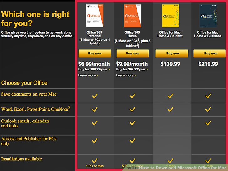 Where can i buy microsoft office for mac