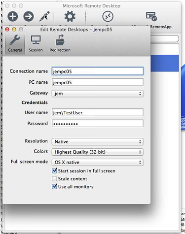 microsoft remote desktop connection client for mac v2.1.1